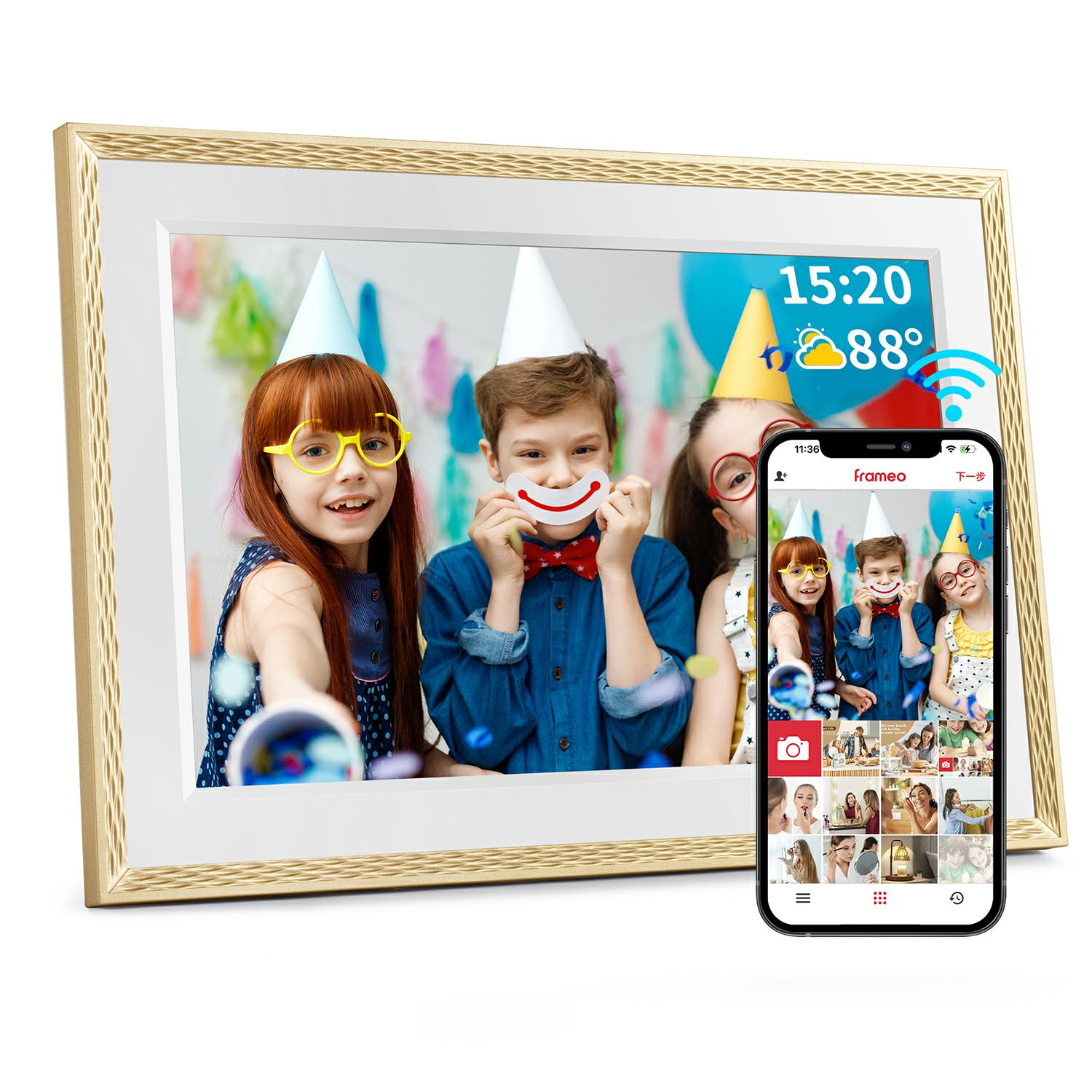 Digital Photo Frame Wifi - เฟรมโอกรอบรูปดิจิตอลขนาด 10.1 นิ้ว，กรอบรูปอิเล็กทรอนิกส์ WiFi，1280 * 800IPS