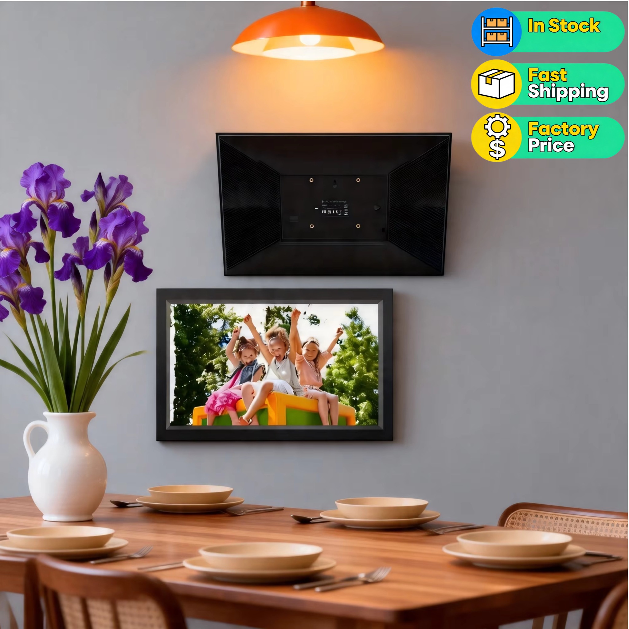 Digital Photo Frame Wifi - กรอบรูปดิจิทัลอัจฉริยะขนาดใหญ่ 15.6 นิ้ว หน้าจอสัมผัส รองรับ WiFi