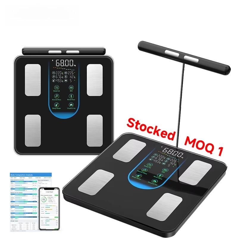 Body Fat Scale Smart - เครื่องชั่งน้ำหนักอัจฉริยะสำหรับห้องน้ำ วิเคราะห์ค่าดัชนีมวลกาย (BMI) ไขมัน มวลกล้ามเนื้อ ด้วยระบบ