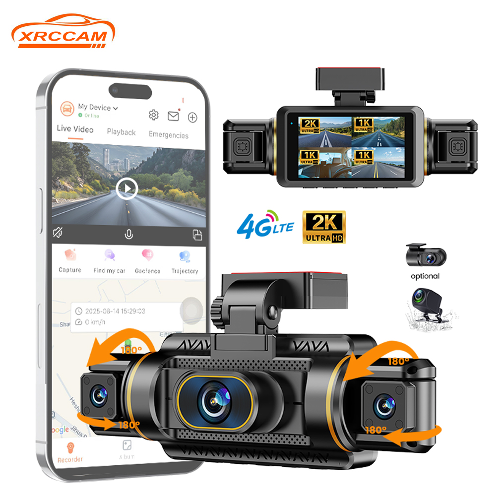 Panoramic Dash Cam 360 - กล้องติดรถยนต์ 4 ช่อง 2K พร้อมมุมมอง 360