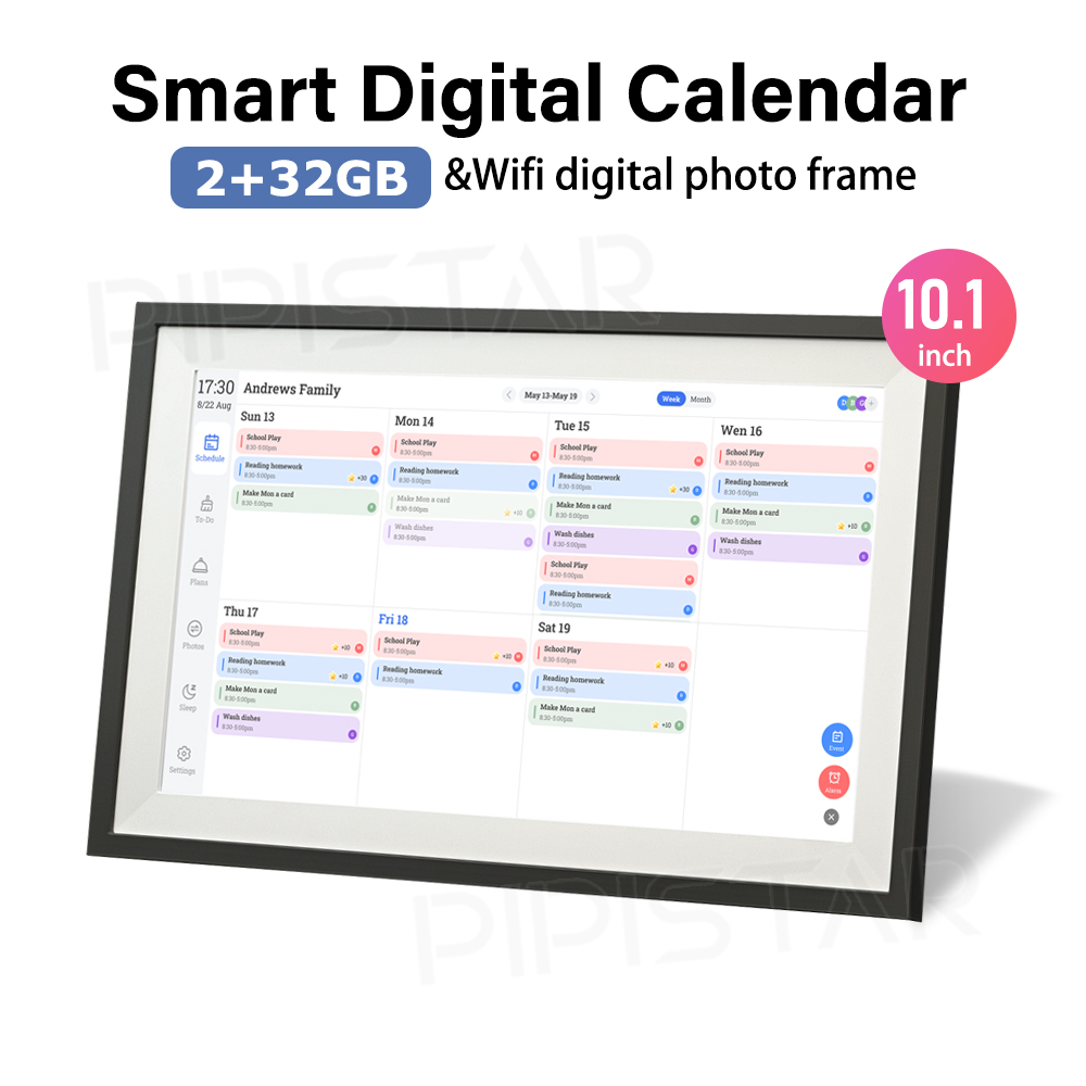 Digital Photo Frame Wifi - ปฏิทินดิจิทัลอัจฉริยะขนาด 10.1 นิ้ว พร้อม WIFI หน้าจอสัมผัส