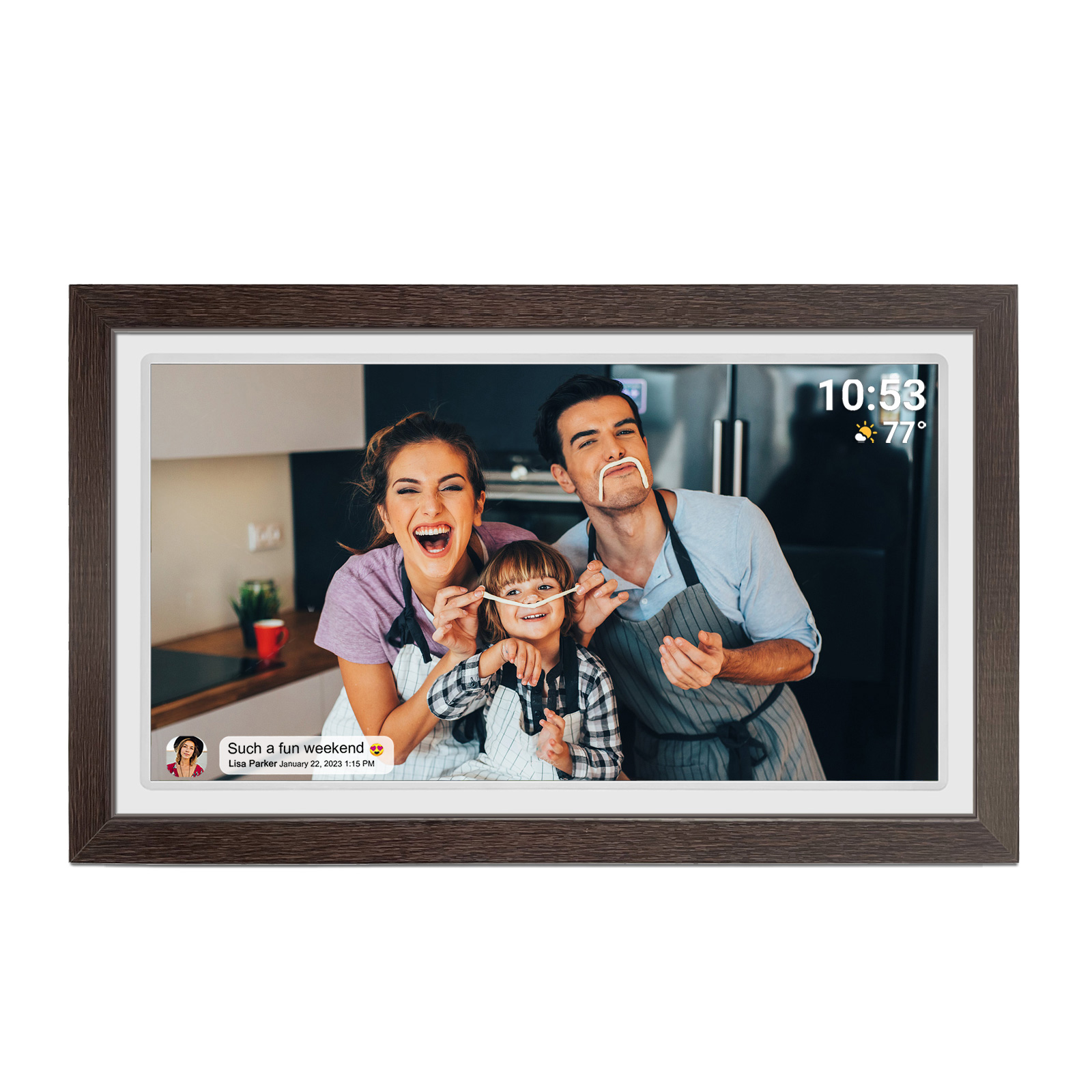 กรอบรูปดิจิตอล WiFi ขนาด 21.5  - Digital Photo Frame Wifi บทวิจารณ์และราคา