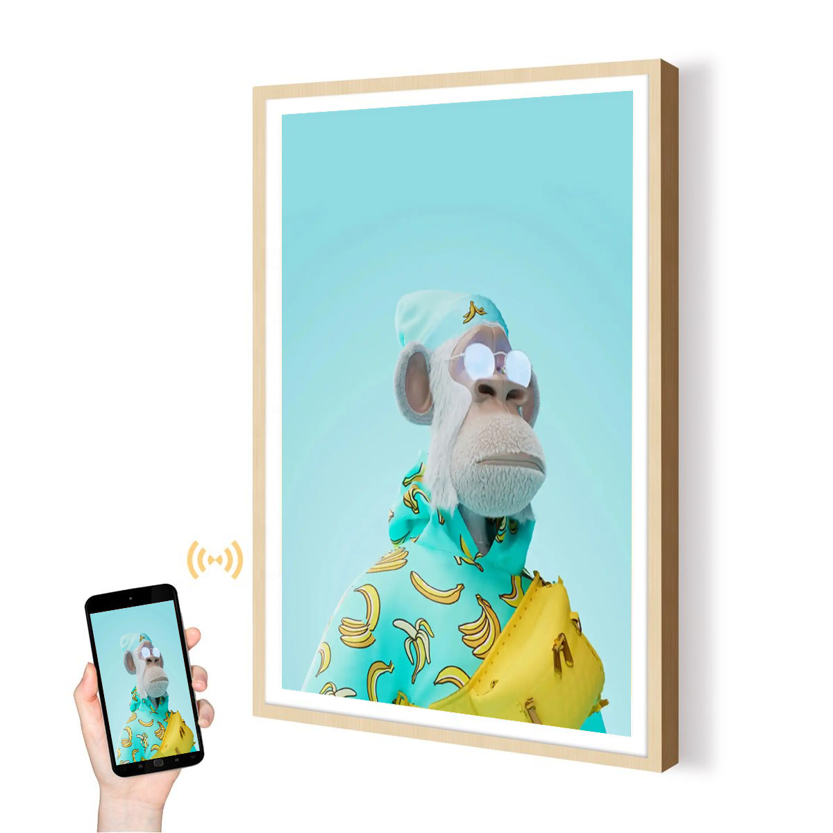 หน้าจอแสดงภาพนิ่งและวิดีโอ NFT - Digital Photo Frame Wifi บทวิจารณ์และราคา