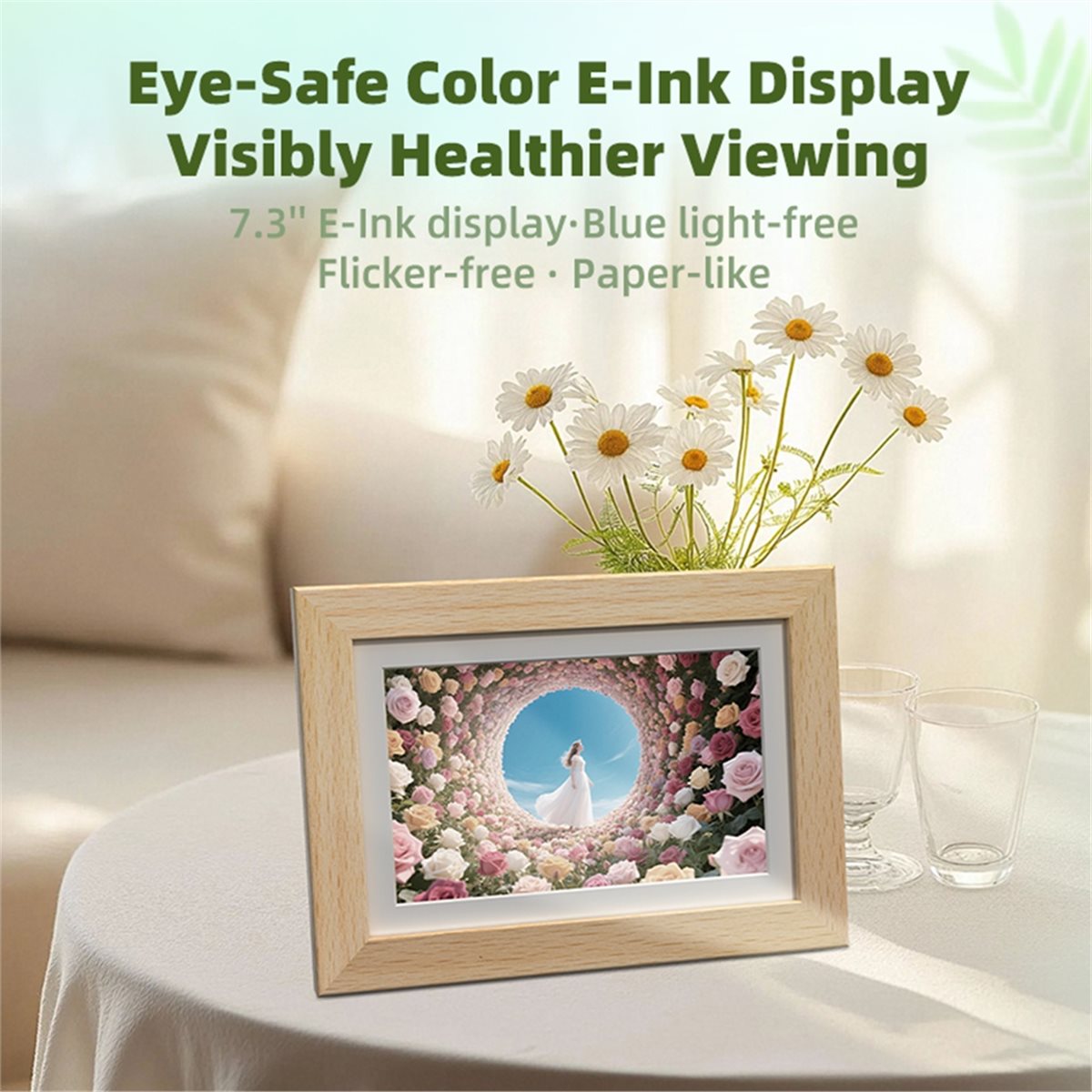 กรอบรูปดิจิตอล A73T หน้าจอ E-I - Digital Photo Frame Wifi บทวิจารณ์และราคา