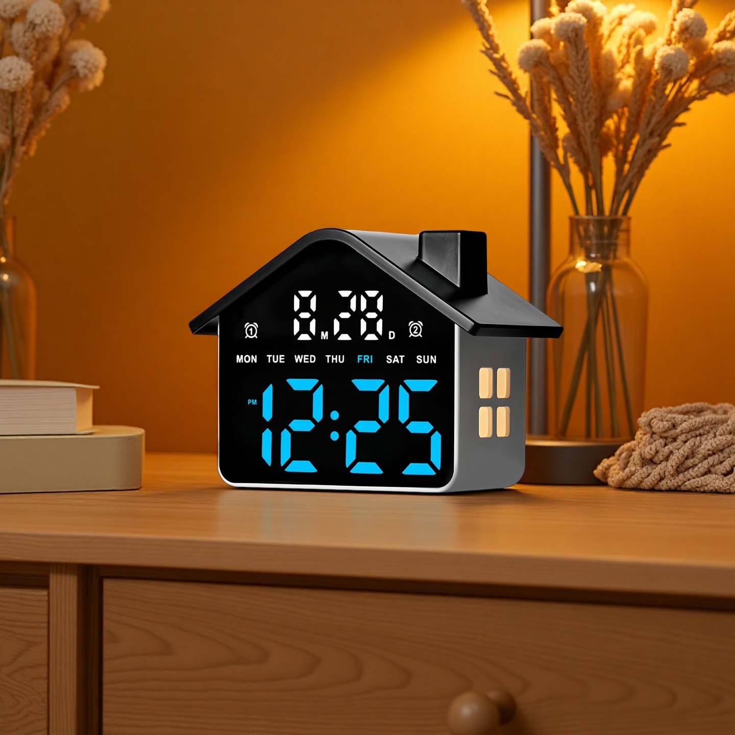 LED นาฬิกาปลุกดิจิตอล ควบคุมด้ - Modern Electronics Gadgets บทวิจารณ์และราคา