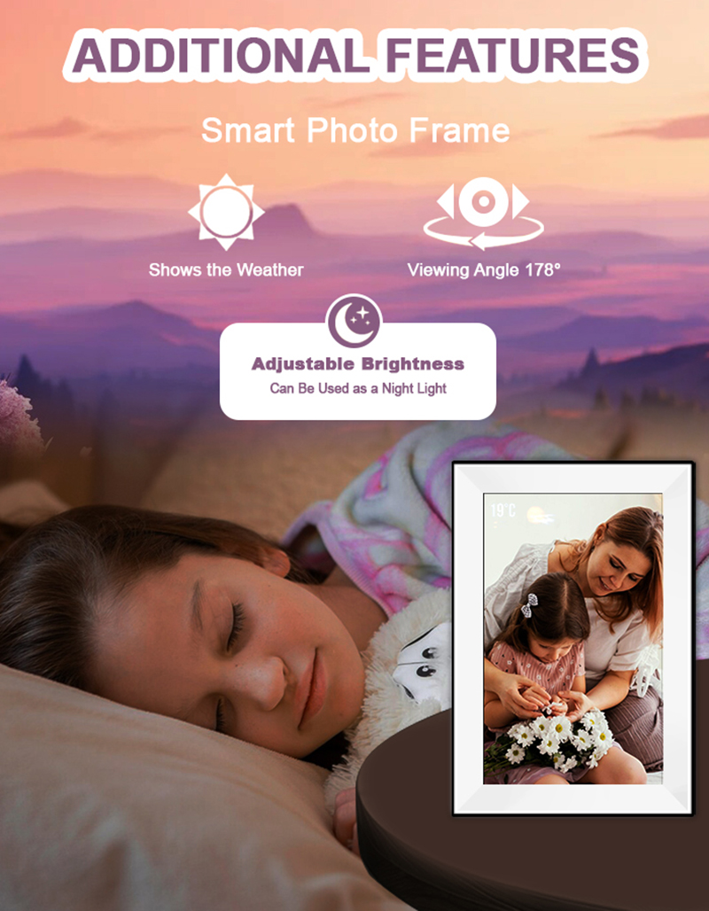 กรอบรูปดิจิตอล Uhale ขนาด 10.1 - Digital Photo Frame Wifi บทวิจารณ์และราคา