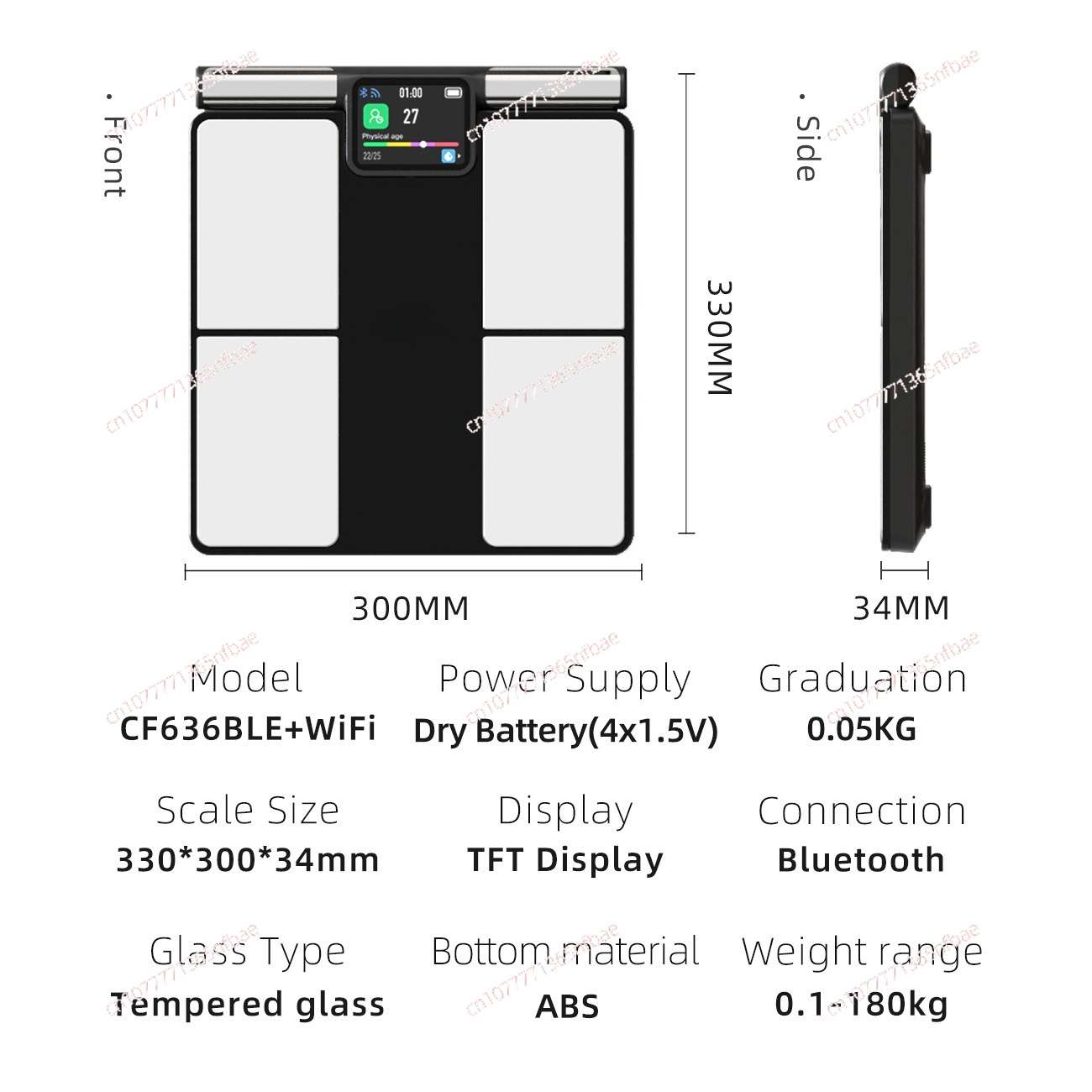 เครื่องชั่งน้ำหนักไขมันในร่างก - Body Fat Scale Smart บทวิจารณ์และราคา