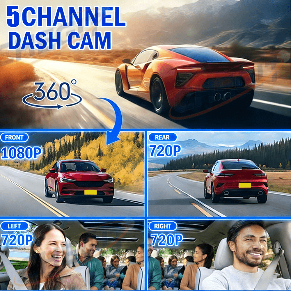 กล้องติดรถยนต์ DVR รุ่นใหม่ ปี - Panoramic Dash Cam 360 บทวิจารณ์และราคา