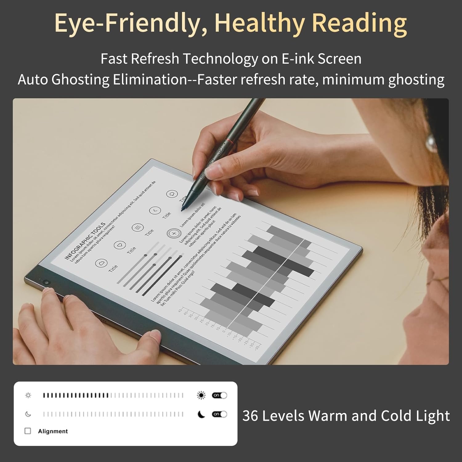 แท็บเล็ต E-Ink ขนาด 10.3 นิ้ว  - E-Ink Tablet Reader บทวิจารณ์และราคา