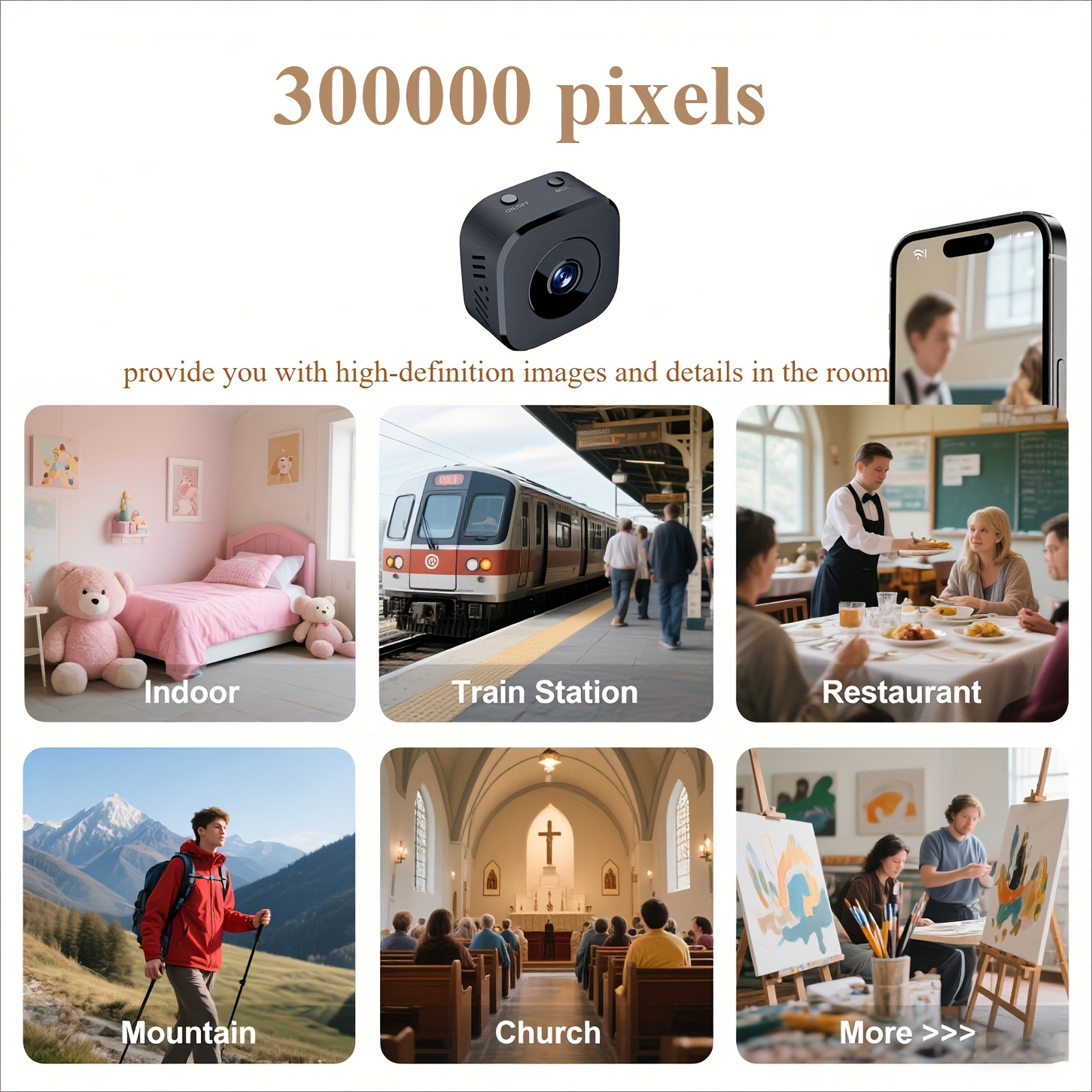 1080P HD Mini WiFi กล้องความปล - Compact Camera Mirrorless บทวิจารณ์และราคา