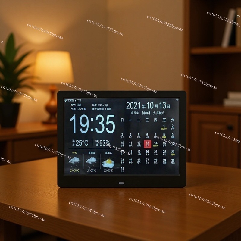 พยากรณ์อากาศผ่าน WiFi ปฏิทินอิ - Digital Photo Frame Wifi บทวิจารณ์และราคา