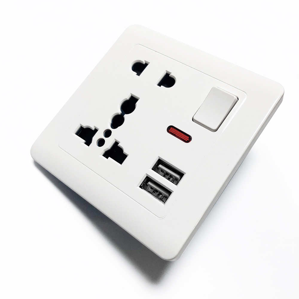 สวิตช์ควบคุมปลั๊กไฟ USB ติดผนั - Electronics Gadgets For Home บทวิจารณ์และราคา