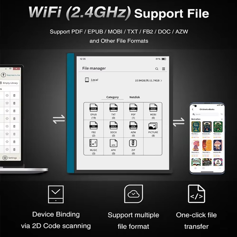 แท็บเล็ต E-Ink ขนาด 10.3 นิ้ว  - E-Ink Tablet Reader บทวิจารณ์และราคา