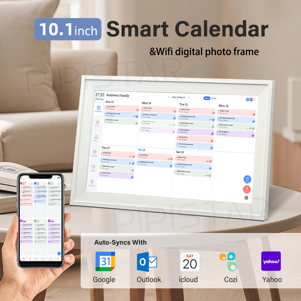 ปฏิทินดิจิทัลอัจฉริยะขนาด 10.1 - Digital Photo Frame Wifi บทวิจารณ์และราคา
