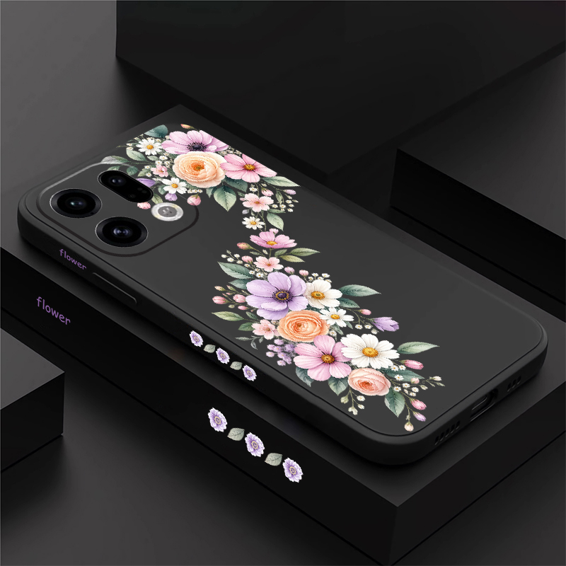 เคสโทรศัพท์ลายดอกไม้เล็กๆ สีชม - Oppo Reno 12 บทวิจารณ์และราคา