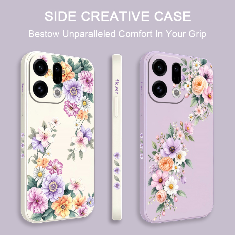 เคสโทรศัพท์ลายดอกไม้เล็กๆ สีชม - Oppo Reno 12 บทวิจารณ์และราคา