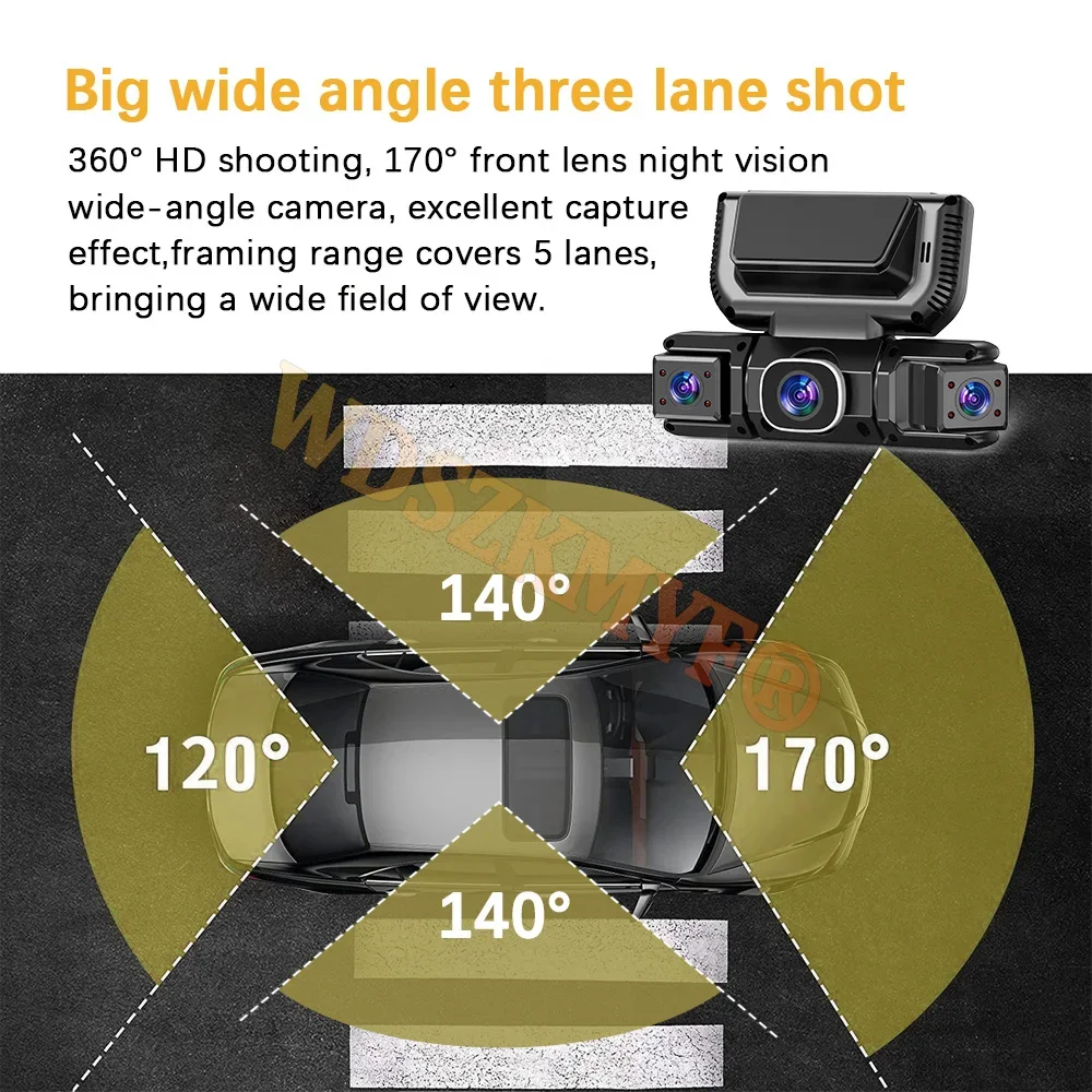 กล้อง 4 ตัว 360 องศา กล้องหน้า - Panoramic Dash Cam 360 บทวิจารณ์และราคา